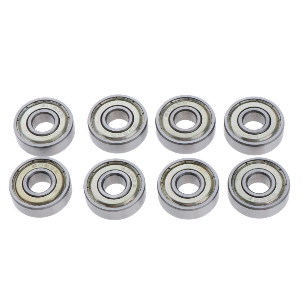 8Pcs Skateboard Bearing Inline Skates Scooter Wheels Rolling Bearings  9