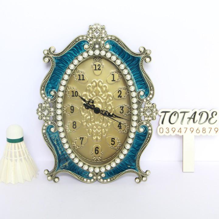 Đồng hồ để bàn phong cách quý tộc - Kiểu dáng Châu Âu cổ điển - Khung kim loại mặt kính - GCL0008