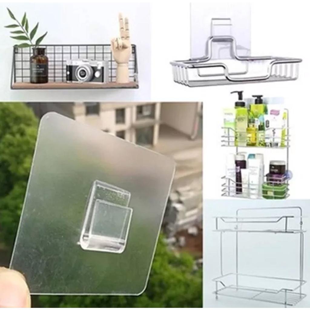Móc Treo Tường Dính Trong Suốt , Móc Treo Ảnh Đa Năng , Không Cần Đục Lỗ , Giá Treo Đồ Trang Trí Phòng Tắm