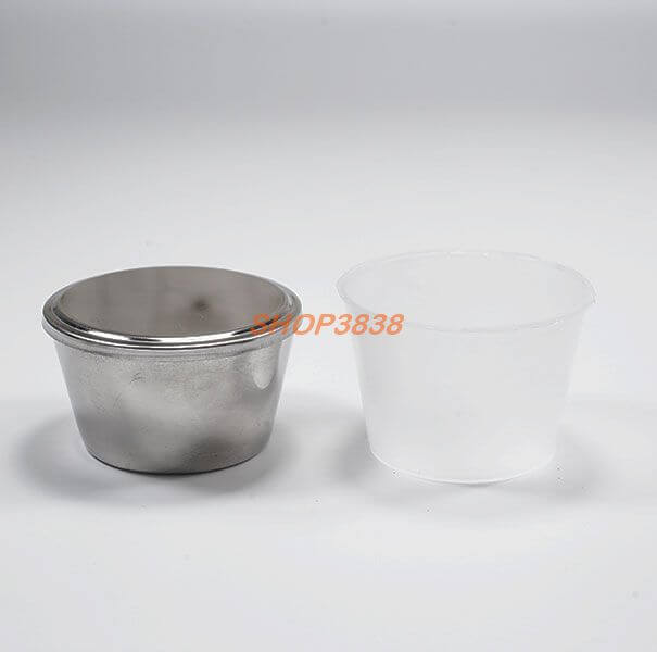 Khuôn Làm Bánh Flan Rau Câu Cupcake Inox 304 Bán Lẻ Nắp Nhựa Kèm Nắp Inox 304