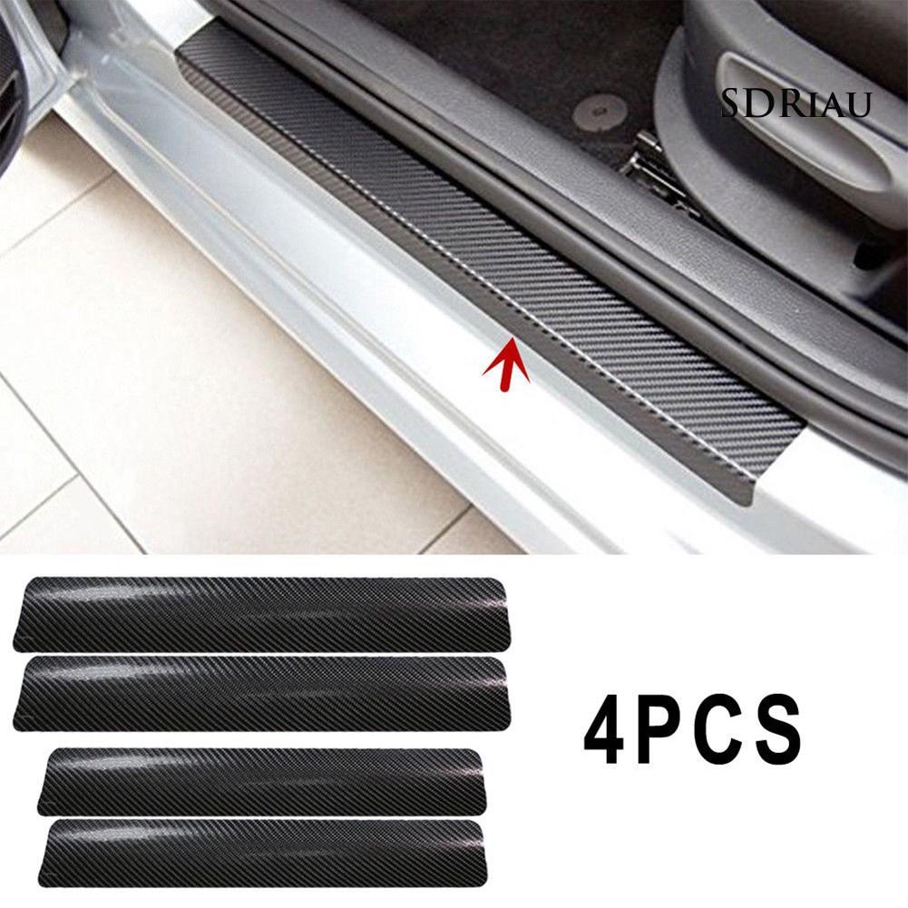 Set 4 Miếng Dán Chống Trầy Hiệu Ứng 3d Cho Cửa Xe Ô Tô