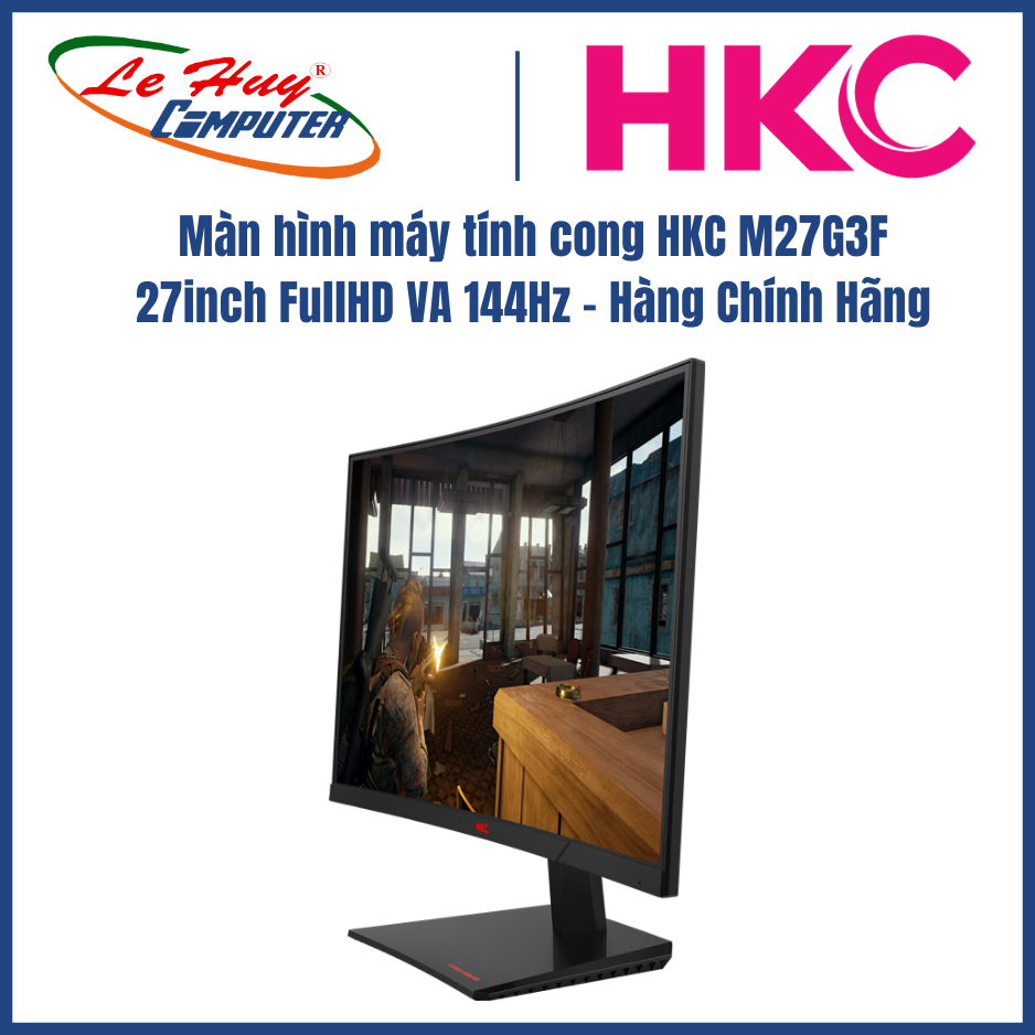 Màn Hình LED Cong HKC M27G3F 27inch Full HD 144GHz - Hàng Chính Hãng