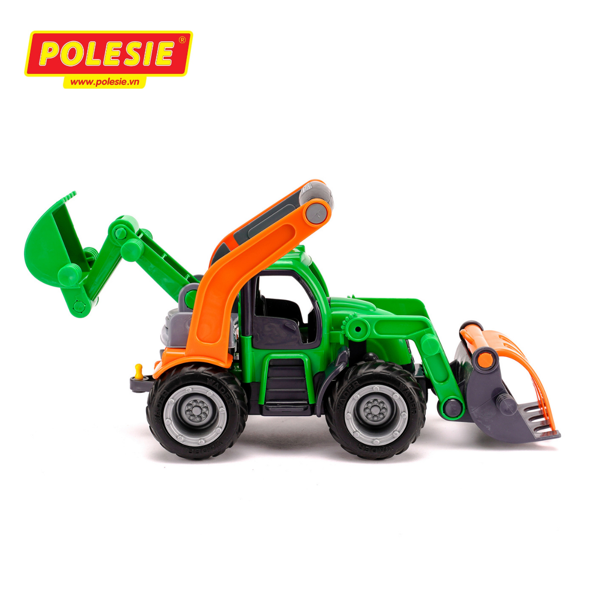 Xe ô tô máy xúc Griptrac đồ chơi trẻ em Polesie 48394 - Hàng chính hãng nhập khẩu châu âu
