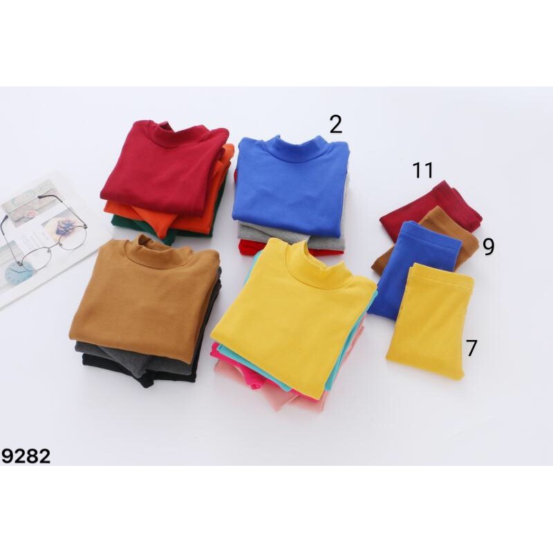 BỘ NỈ CỔ 3P CHO BÉ