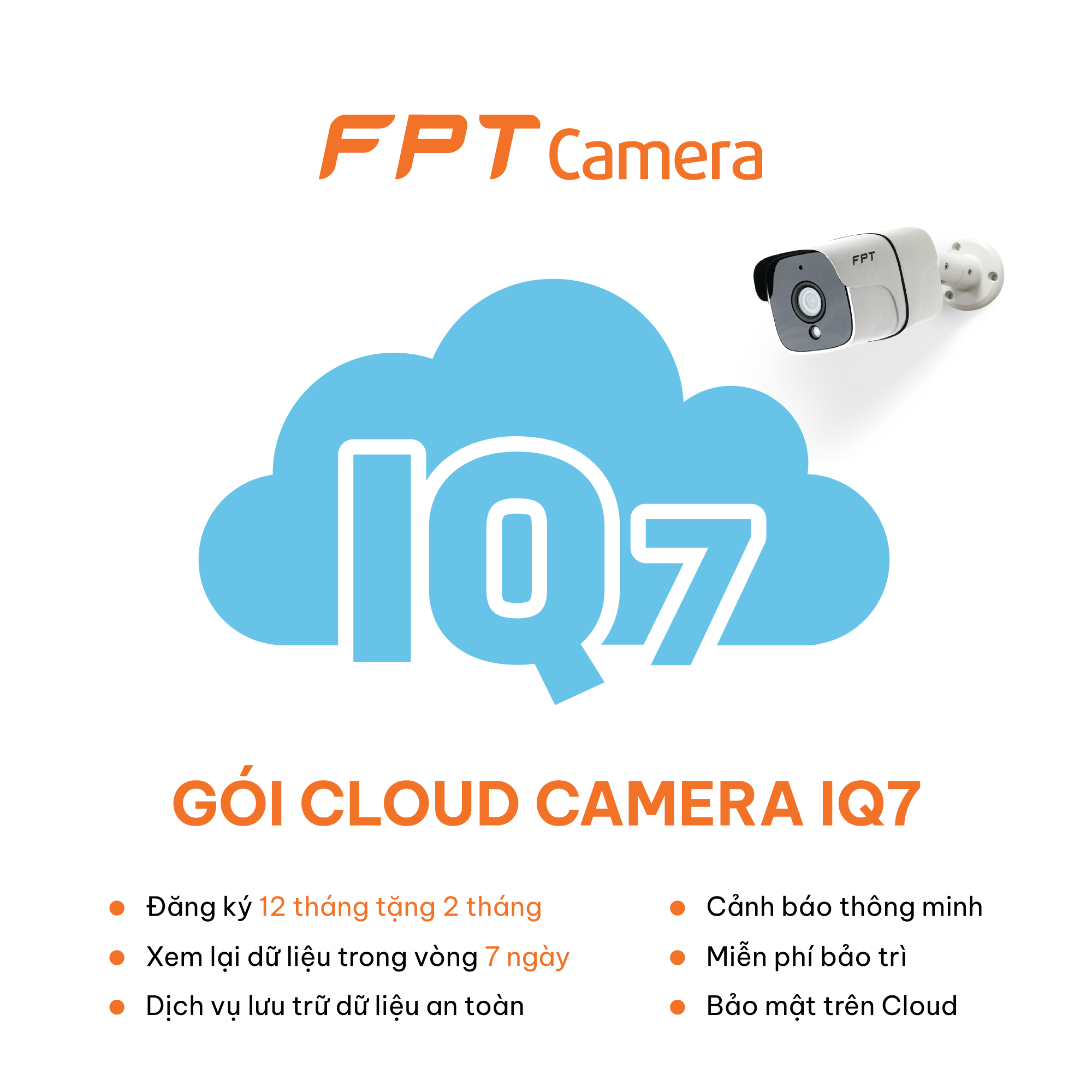 Camera Giám Sát An Ninh Thông Minh FPT IQ2 - Indoor Trong nhà - Tặng kèm gói lưu trữ Cloud 14 tháng - Hàng chính hãng