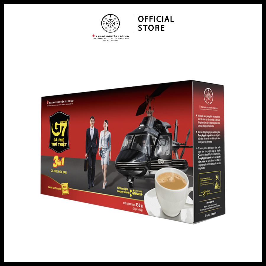 Trung Nguyên Legend - Cà phê hòa tan G7 3in1 - Hộp 21 gói x 16gr
