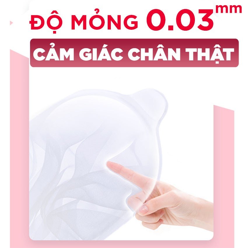 Bao cao su Sagami Exceed 2000 - Siêu mỏng 0.03mm kèm 1 chiếc BCS Gun Super Thin