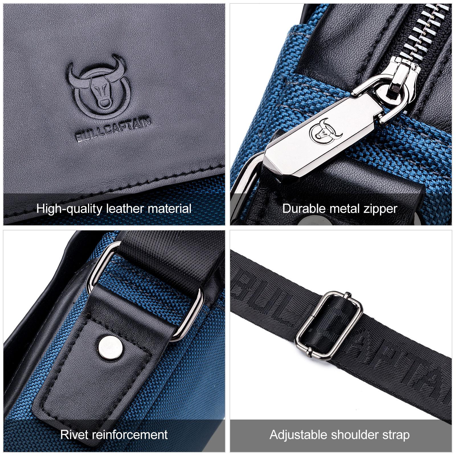 Túi Da Đeo Chéo Nam Sành Điệu Nằm Dọc Dành Cho Dân Công Sở Bullcaptain