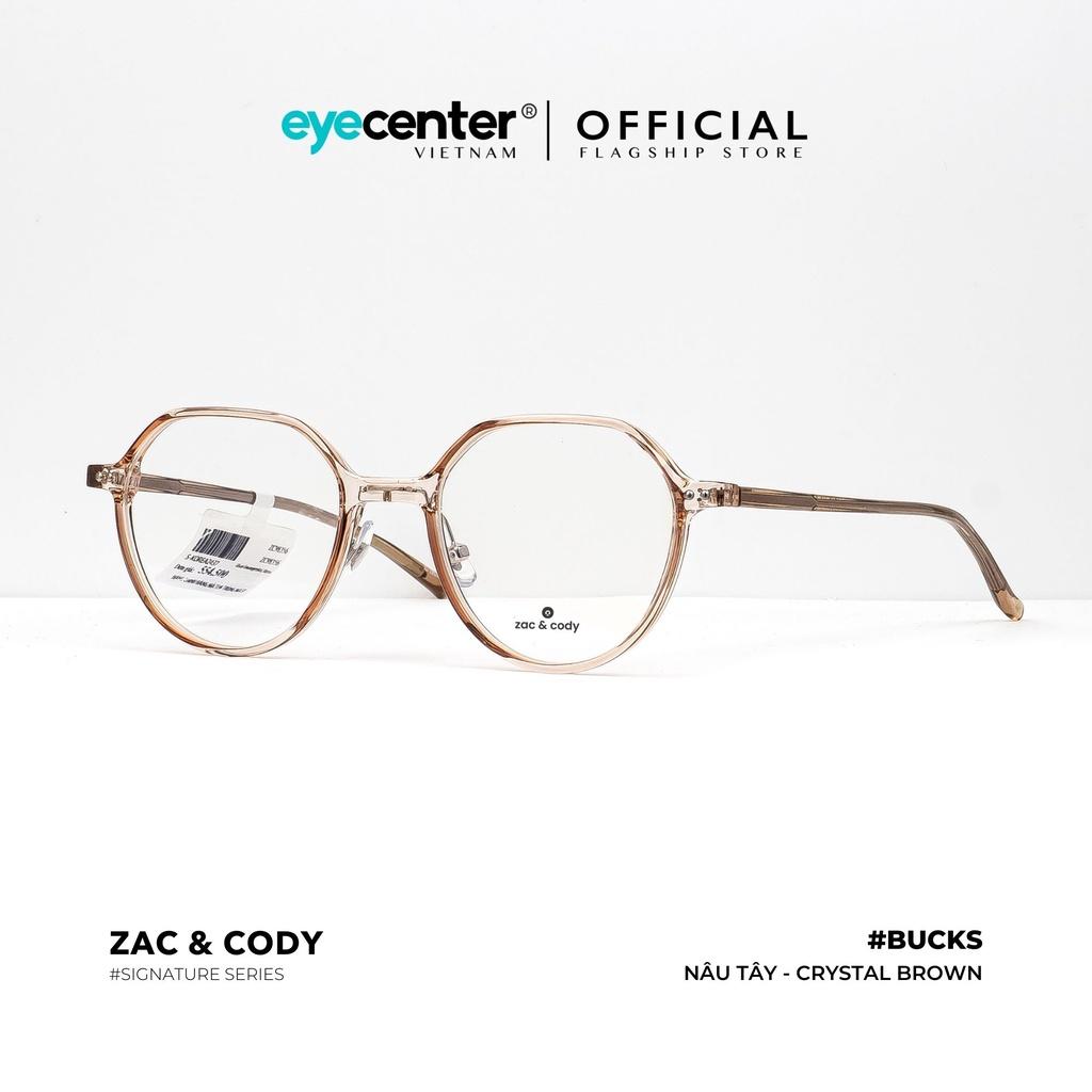 Gọng kính cận nam nữ BUCKS chính hãng ZAC CODY lõi thép chống gãy nhập khẩu by Eye Center Vietnam