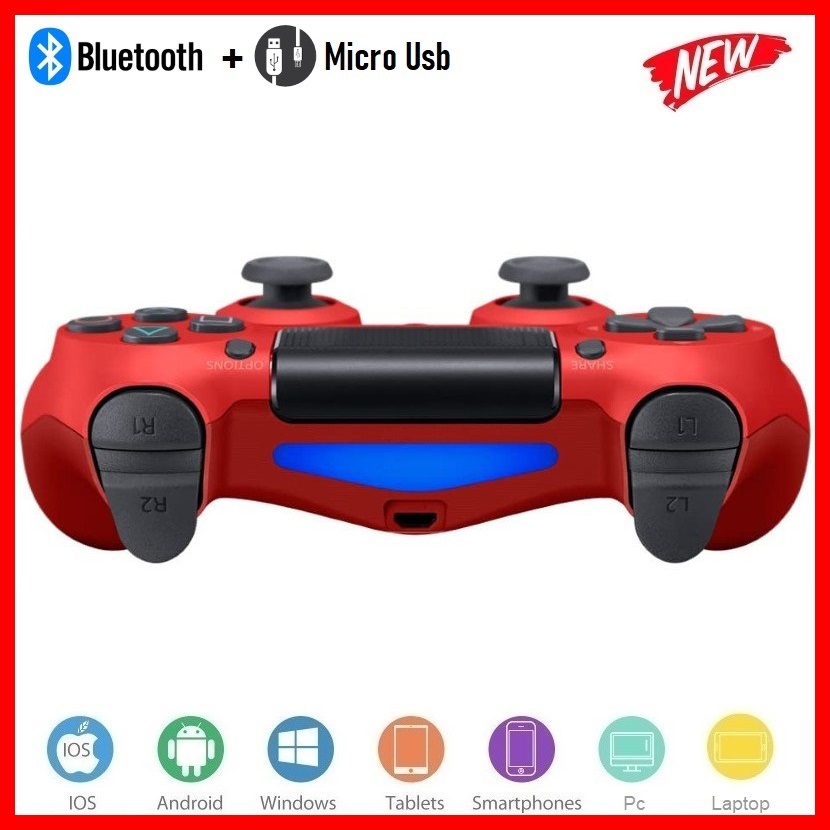 Tay Game không dây bluetooth P/S Red cho máy tính - điện thoại - máy game Console