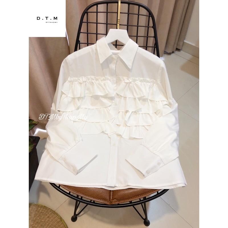 Áo sơ mi viền bèo