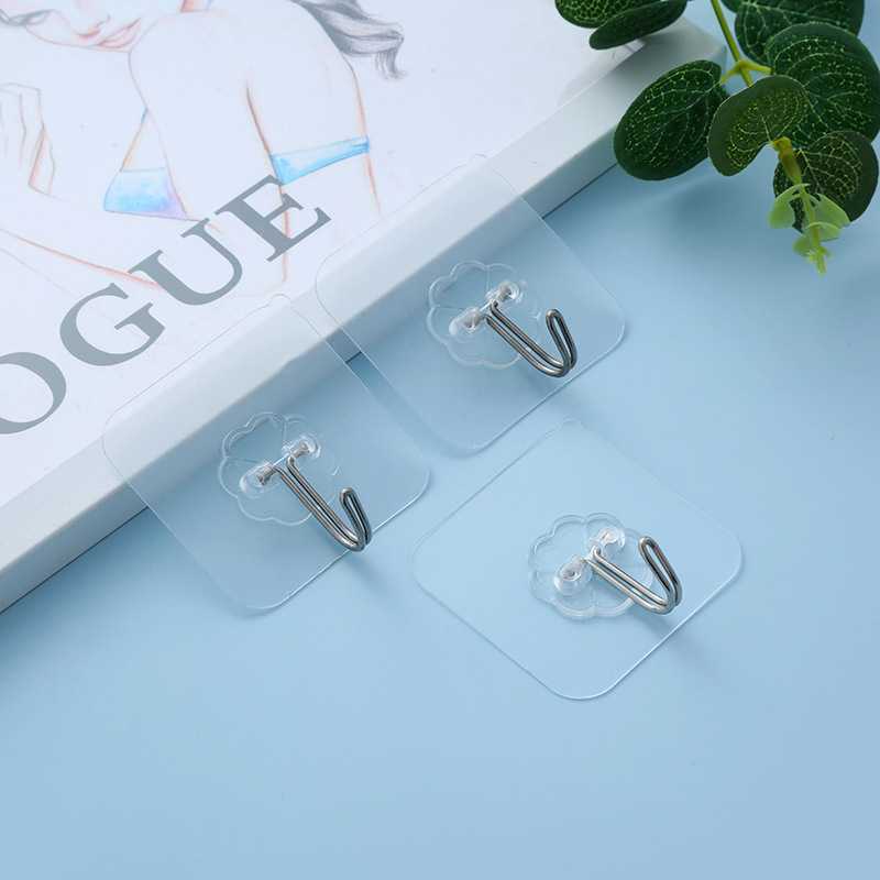 Móc Dán Tường Siêu Dính Trong Suốt Chịu Lực Tốt Treo Tường Chắc Chắn Treo Được Nhiều Vật Dụng Trong Nhà