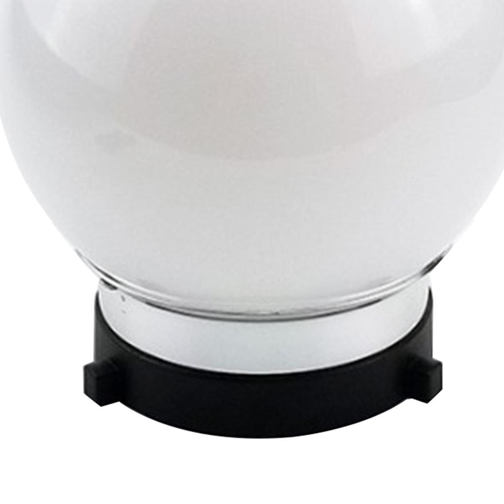 4X 6" Spherical Diffuser Soft Ball for Bowens Mount Studio Light Strobe - White,