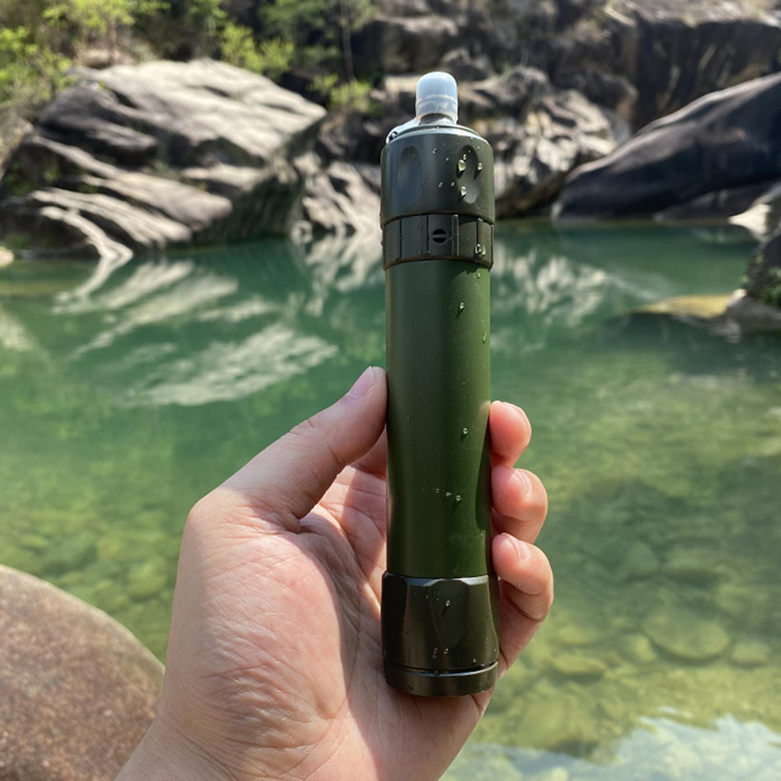 2x Portable Water Filter Purifier Filtration System Camping Hiking Travel