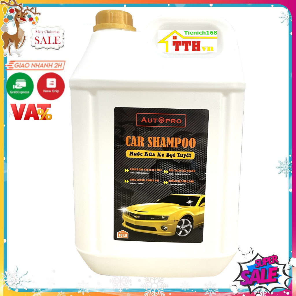 Nước rửa xe bọt tuyết chuyên dụng Car Shampoo 20L cho ô tô xe máy(Giao 2 can