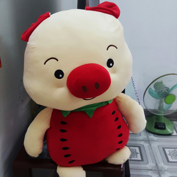 Gấu bông heo trái cây - trái dưa hấu gb41