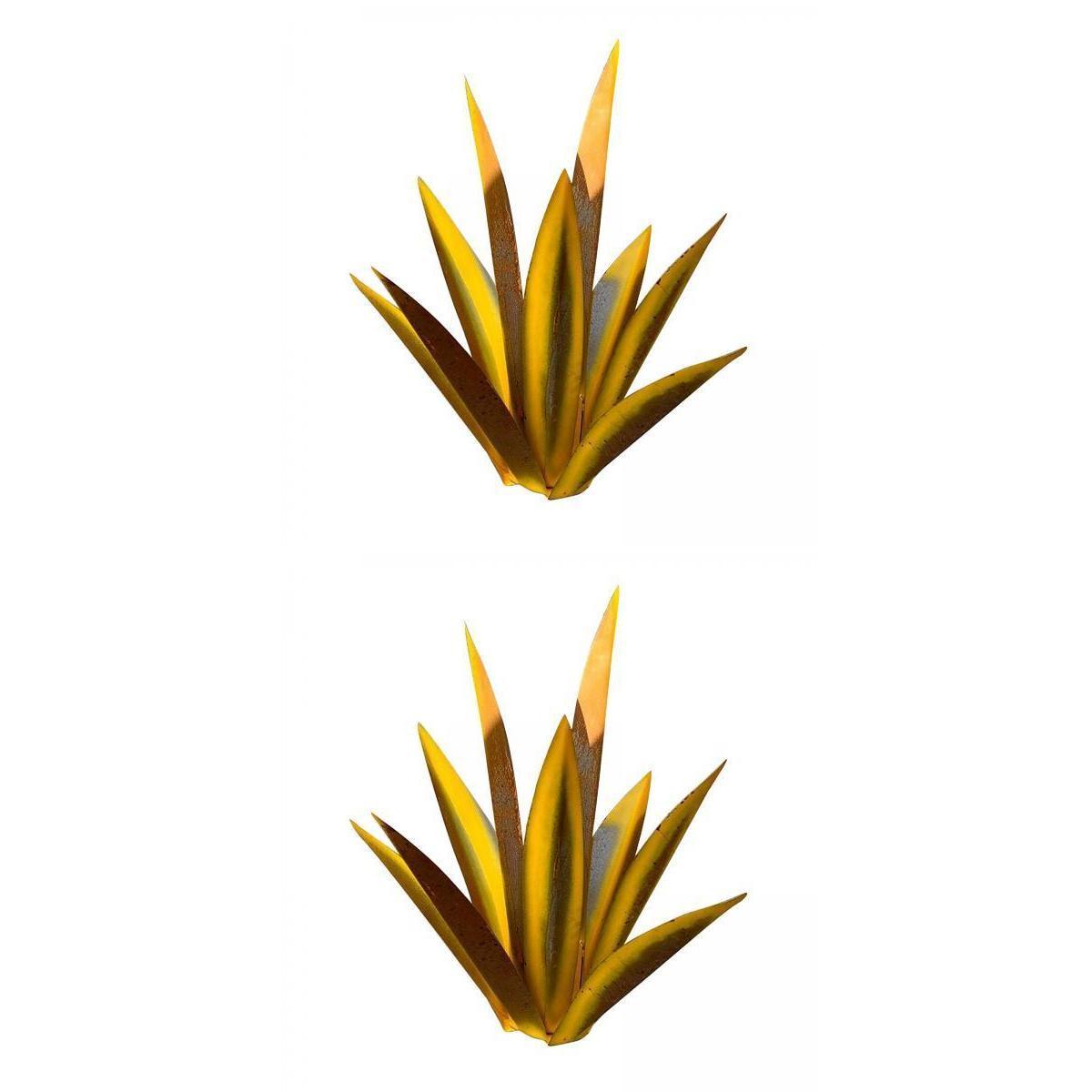 2pcs DIY Yard Art   Rustic Sculpture Decoration Home