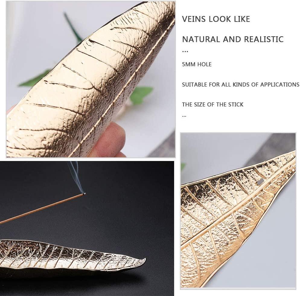 Giá Đựng Hương, Kim Loại Lá Hình Dạng Hương Giá Đỡ Trầm Hương