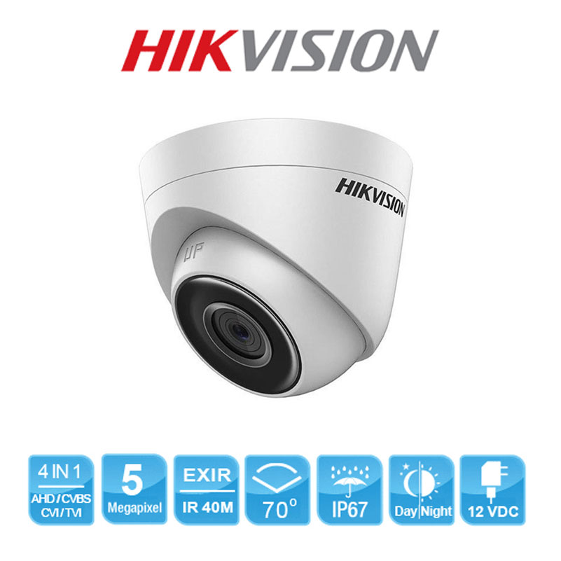 Camera Hikvision HD TVI 5.0Mp độ phân giải 2K ( 2560 x 1944 ). Sử dụng với đầu ghi hình qua cáp đồng trục. Mã SP H0T - Hàng chính hãng