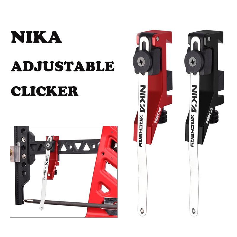 1PC Cung cấp cung cấp Bower Clicker Nika có thể điều chỉnh hợp kim nhôm cho các phụ kiện săn bắn mũi tên cung/bắn/cạnh tranh Color: Red