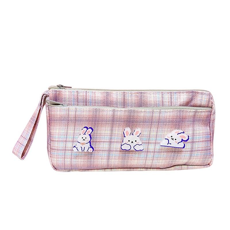 Tmdbyx Hộp Đựng Bút Hai Lớp Bằng Vải Bạt Phong Cách INS Cho Học Sinh