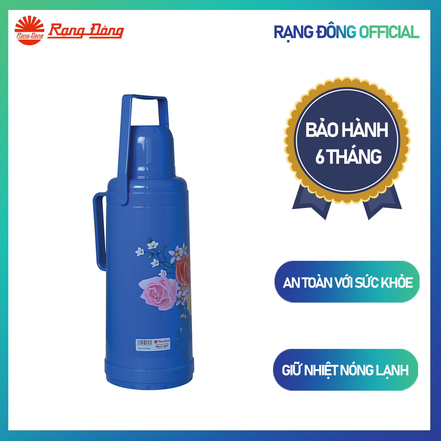 Phích Nước Rạng Đông RD 2035 N6 (2L) - (Giao Màu Ngẫu Nhiên)