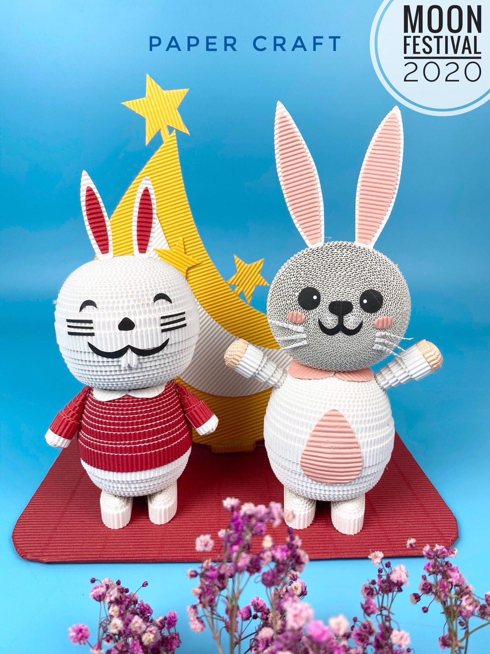 Đồ chơi thủ công giấy 3D Crazy PaperCraft Toy - Rabbit