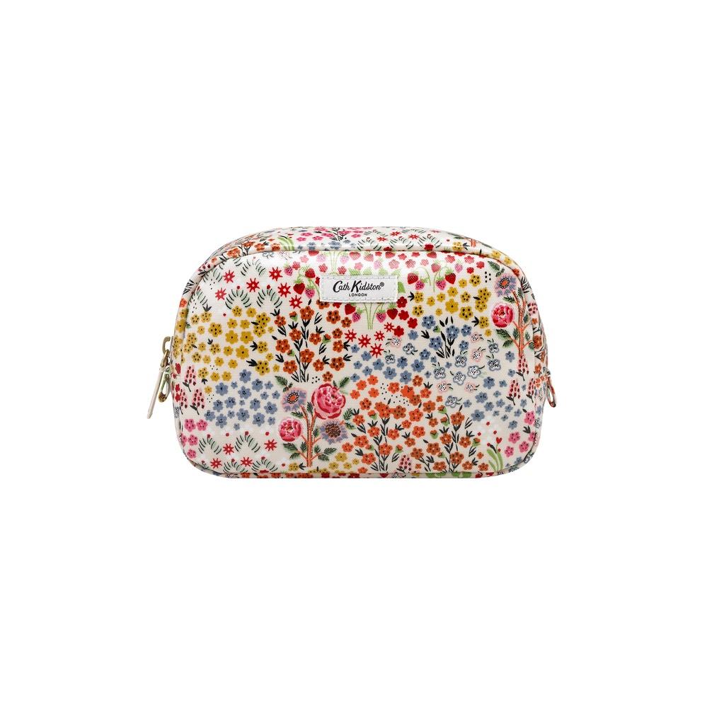 Cath Kidston - Túi đựng mỹ phẩm/Classic Cosmetic Case - Kingdom Ditsy - Cream -1042450