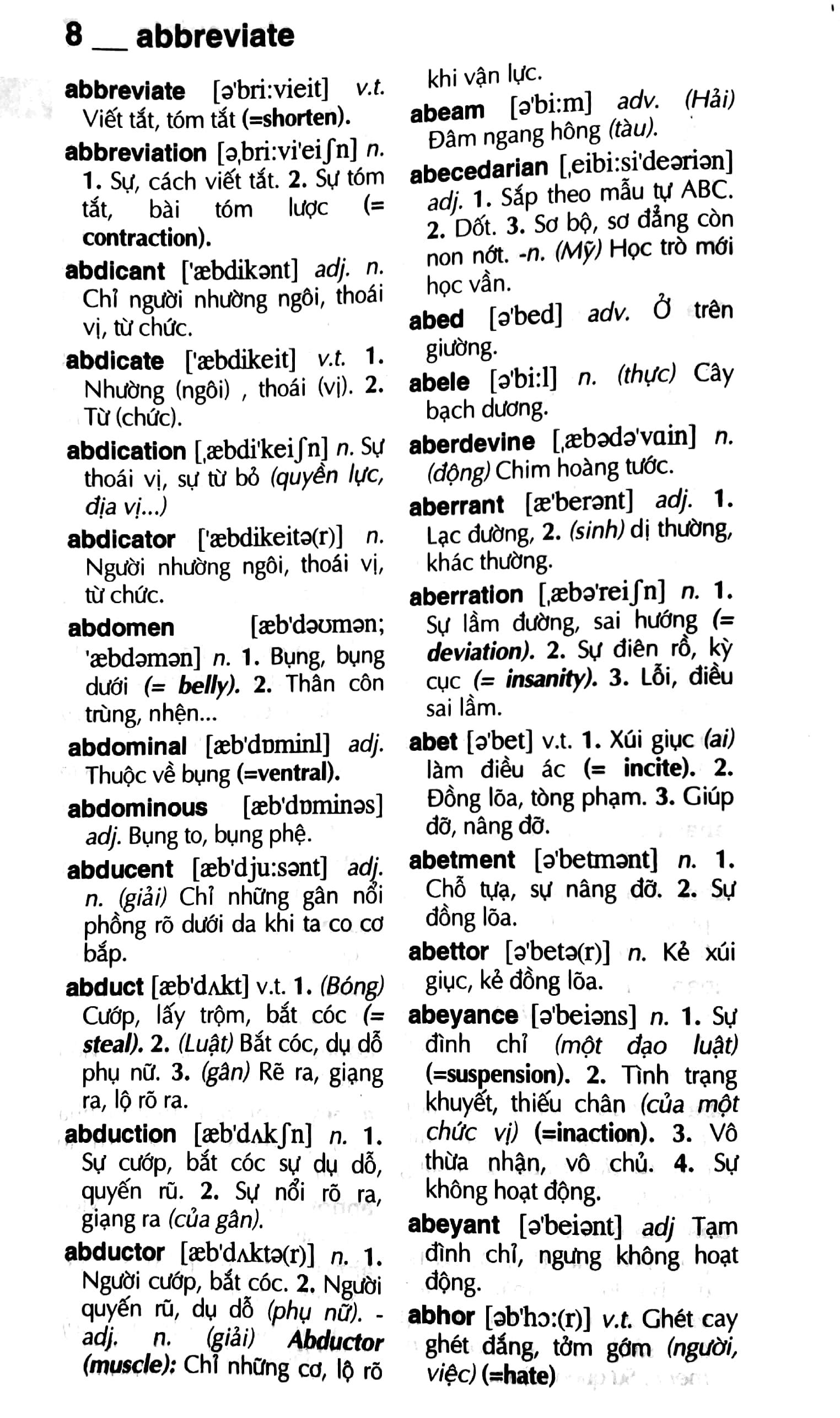 Từ Điển Anh-Việt 75.000 Mục Từ Và Định Nghĩa - Bìa Cứng - ảnh 9