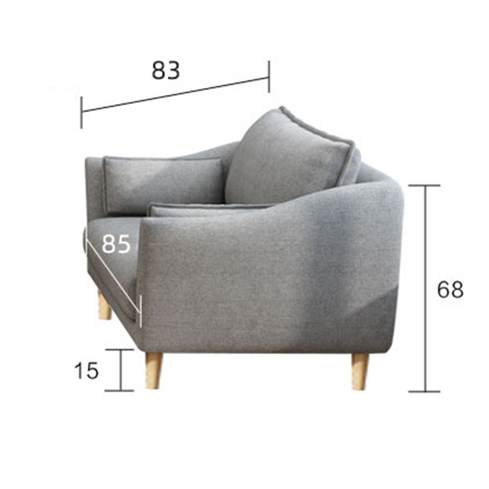 Tặng Gối Sofa đơn phòng khách 85cm, sofa đơn phong cách bắc âu GNK18 Giao màu ngẫu nhiên