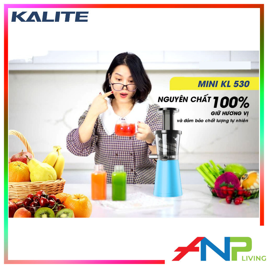 MÁY ÉP TRÁI CÂY MINI KALITE KL-530 (MÁY ÉP CHẬM 250ml - 200W) Hàng Nhập Khẩu Chính Hãng