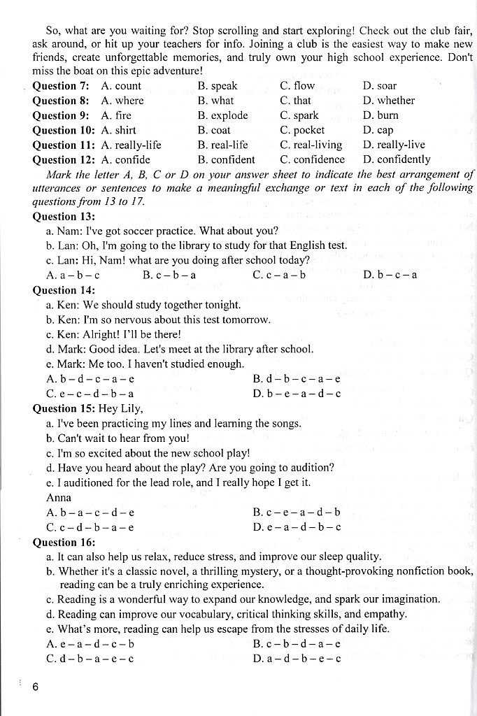 Giải chi tiết bộ đề luyện thi thử tốt nghiệp THPT môn Tiếng Anh – theo cấu trúc đề thi mới 2025