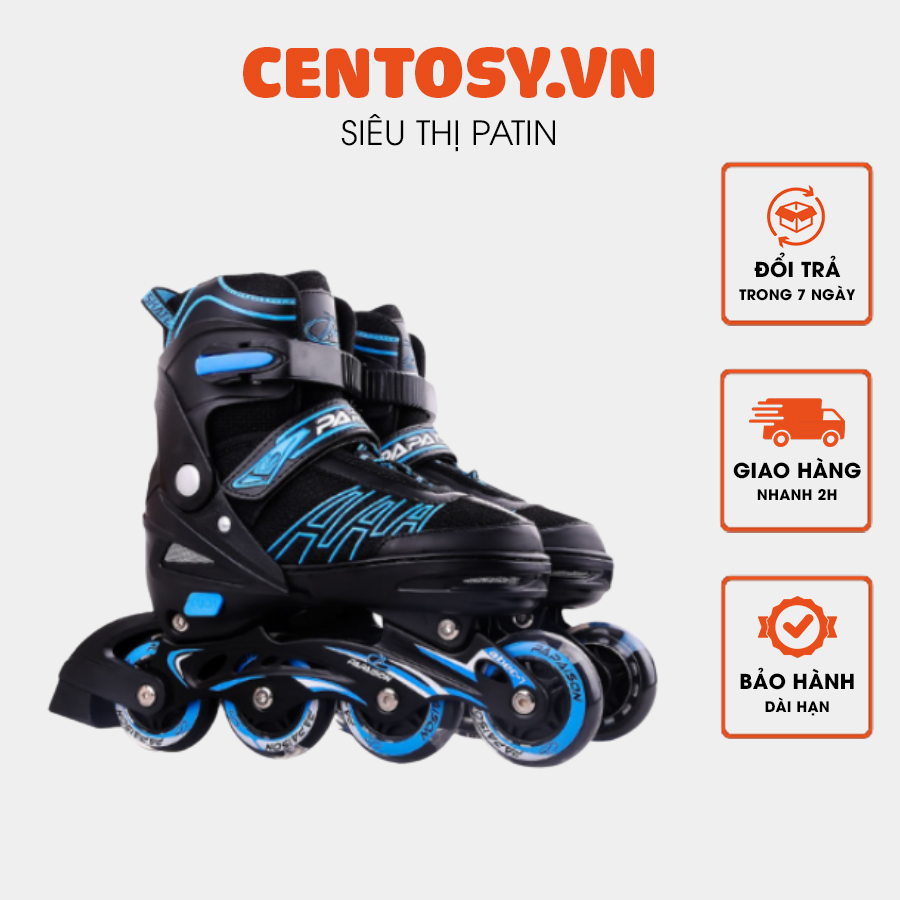 Giày trượt Patin Papaison A3 có 4 bánh phát sáng dành cho bé từ 3 tuổi đến 15 tuổi là trò chơi lành mạnh giúp bé tăng cường sức khoẻ tốt hơn