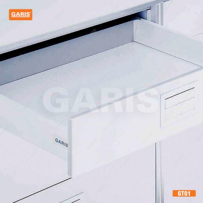 Bộ ray hộp giảm chấn 2 mặt thành thấp Garis GT01.50