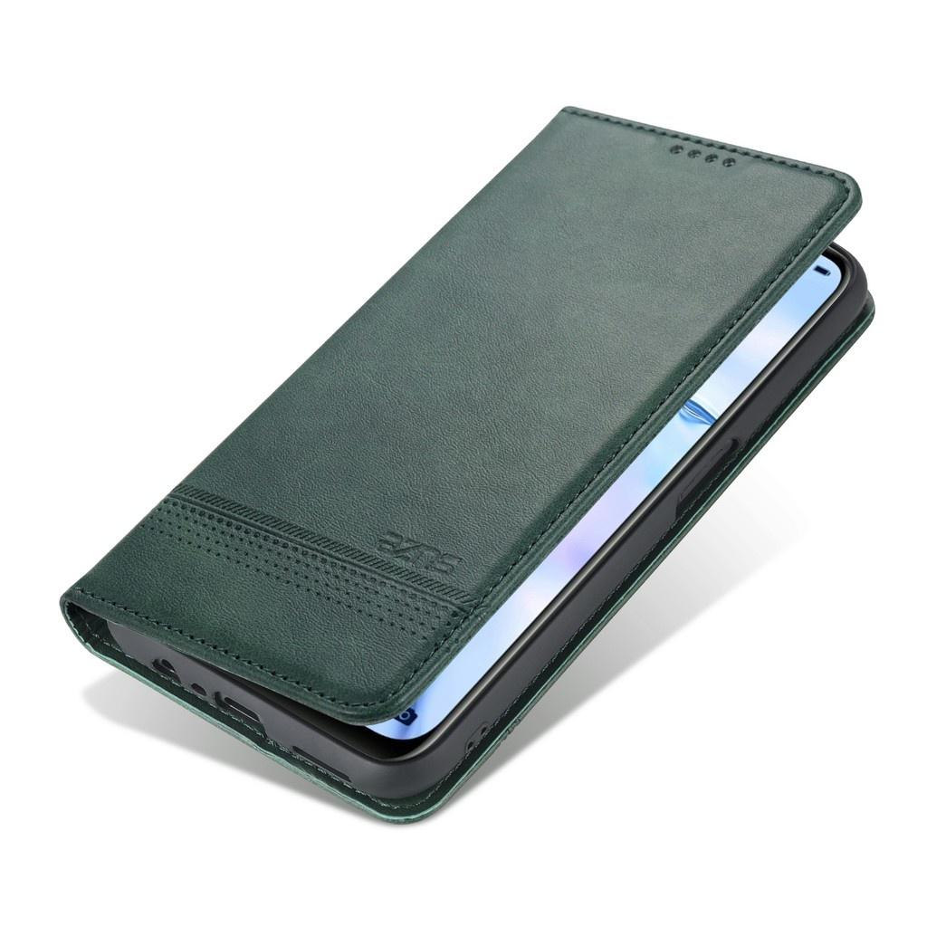 Bao da điện thoại PU kiểu ví nắp lật từ tính màu trơn cho Samsung Galaxy S20+ S20Ultra S20FE S20Lite S21+S21Ultra S21FE