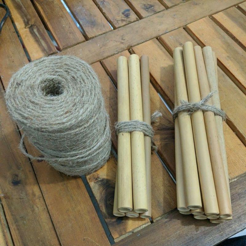 5 cây Ống hút tre tự nhiên