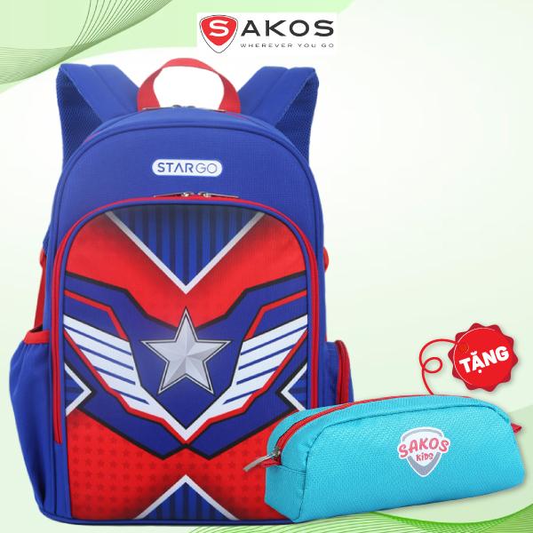 Ba Lô Trẻ Em Chống Gù Siêu Nhẹ Stargo Buddy - Sakos GBO005CSNG00 - Captain's Star Shield