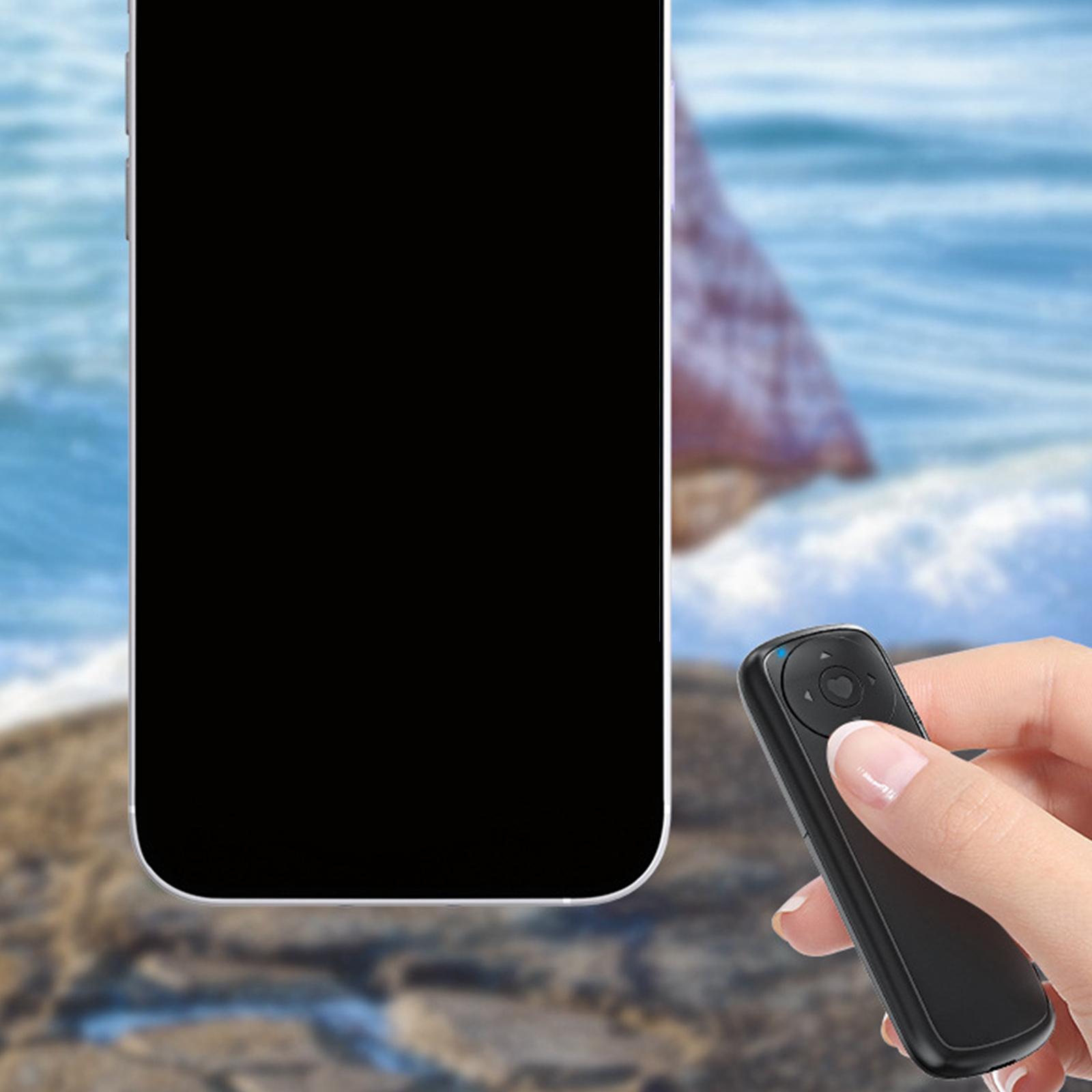 Bluetooth Shutter Remote Control Selfie Button Clicker for Most Smartphones