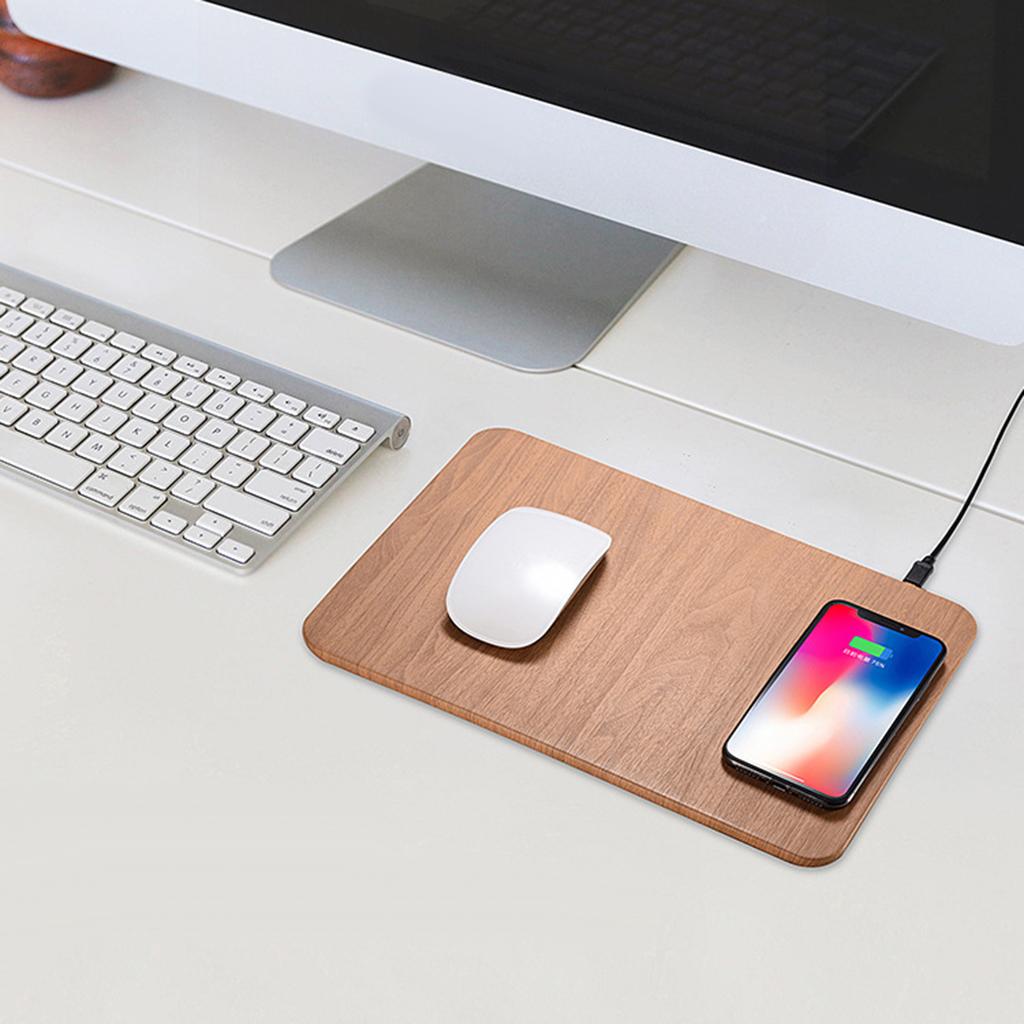 Wireless Charging Mouse Pad,QI Wireless Fast Charging Pad Station Mat 5 W for Galaxy Note 8 S8 S8 Plus S7 Edge S7 S6 Edge Plus Note 5,Standard Charge for iPhone X iPhone 8