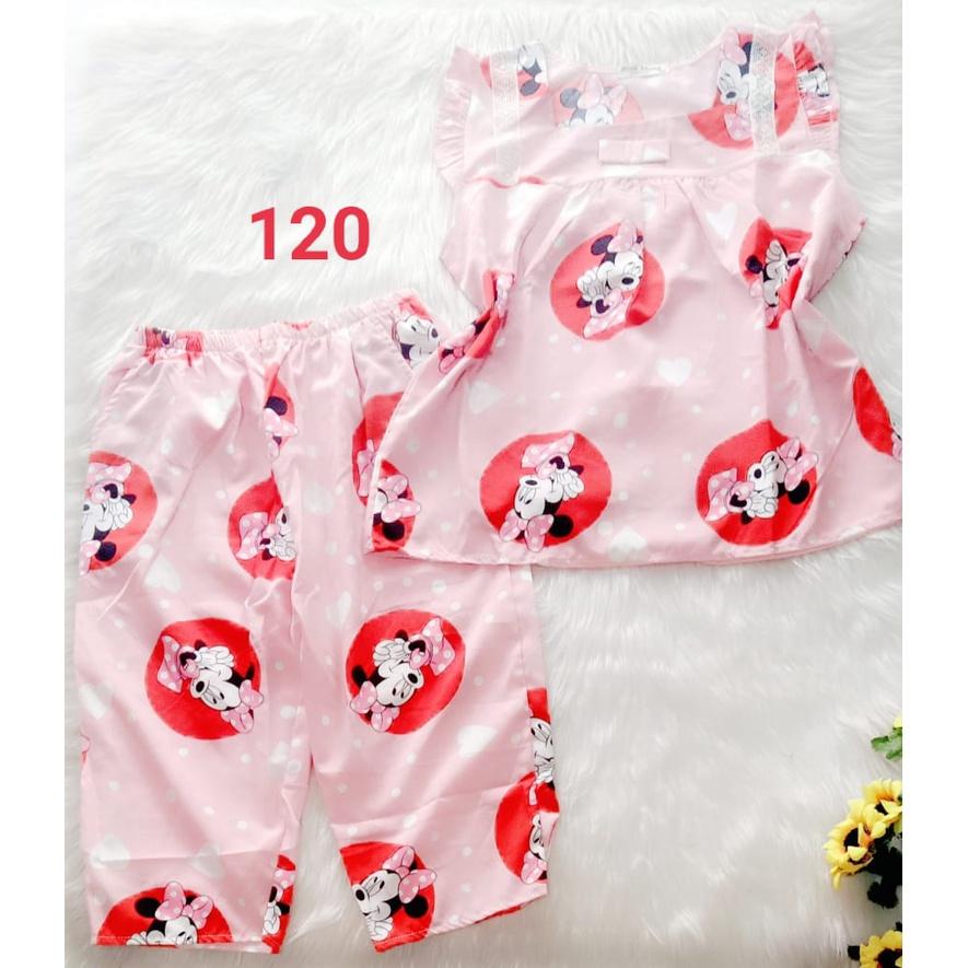Bộ lụa hàn lững, quần có túi, 40 đến 59kg, ảnh thật
