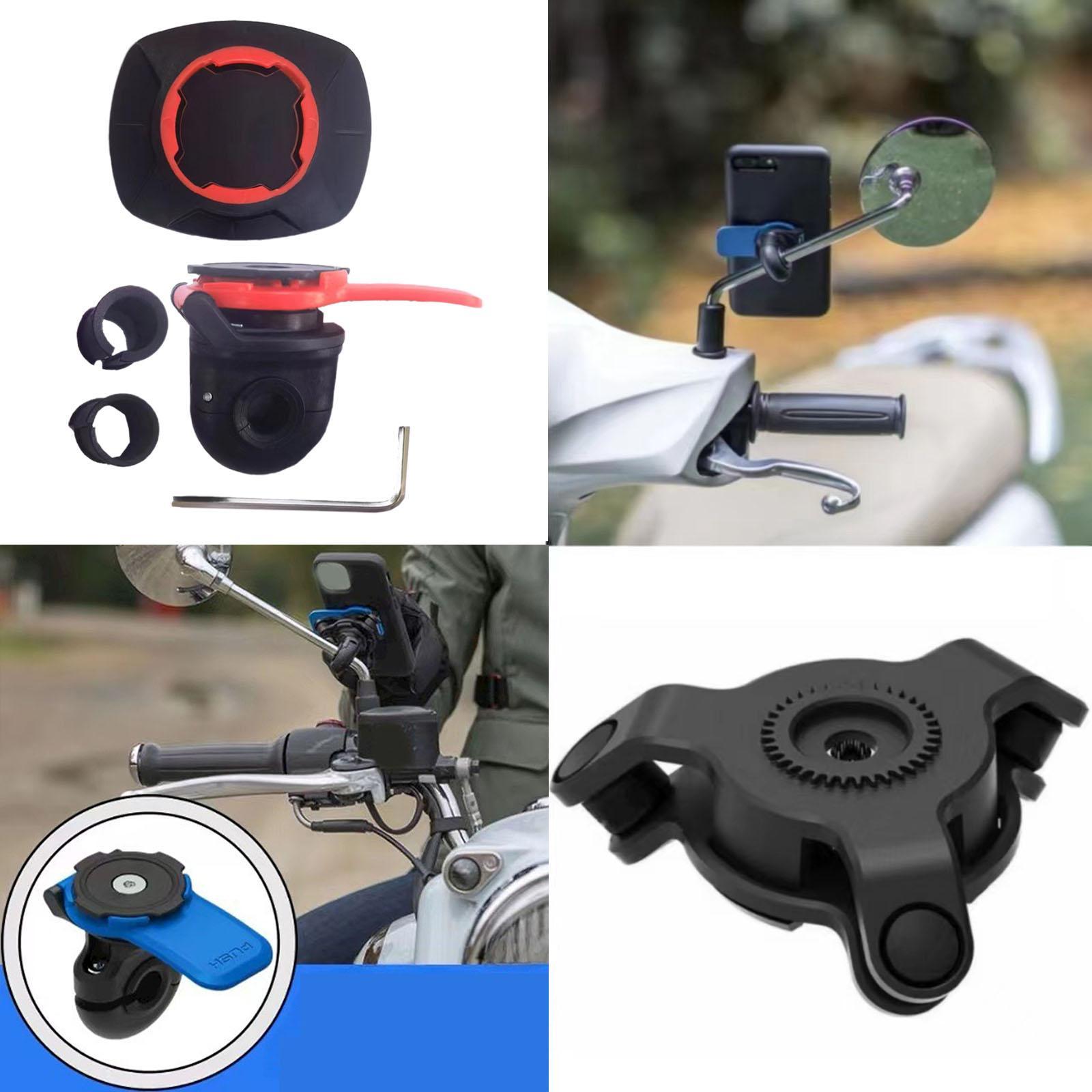 Motorcycle Mirror Phone Holder Smartphone Mount Universal Handlebar Mount Waterproof Mobile Phone Holder Phone Bracket for Bike