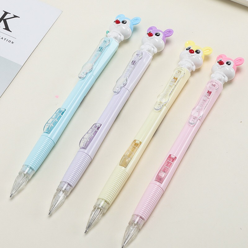 Combo 10 cây bút chì bấm ngòi 0.5/0.7mm loại tốt, nhiều mẫu mã đáng yêu