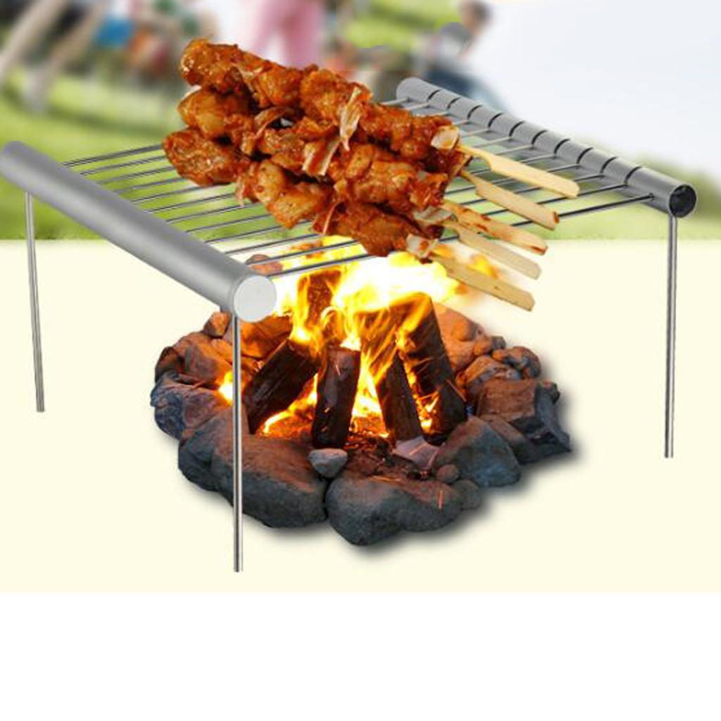 BBQ Stainless Steel Compact Mini Pocket Park Grill For Outdoor Camping