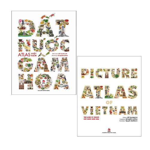 Đất nước gấm hoa - Atlass Việt Nam - Văn hóa, lịch sử, địa lý Việt Nam được trình bày và dẫn dắt theo Bản đồ đất nước Việt Nam trước sáp nhập