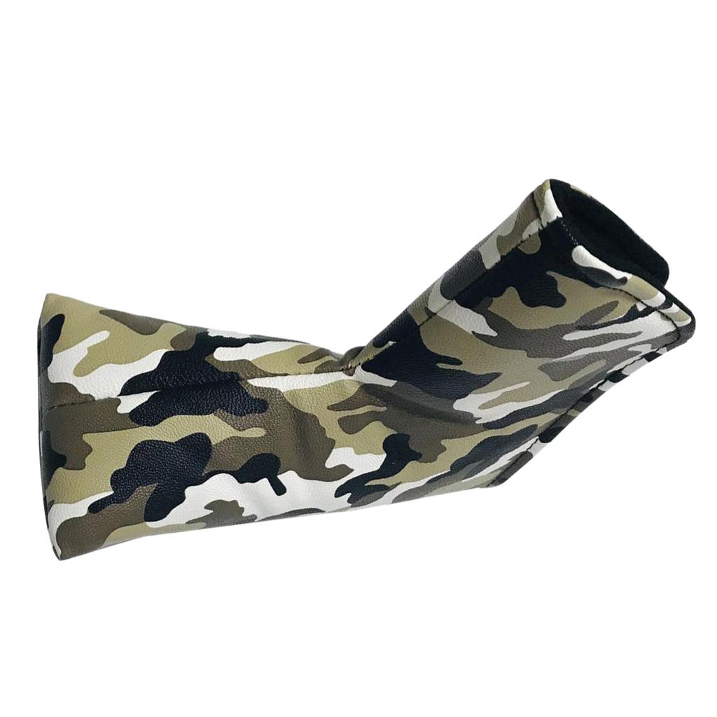 Golf Club Blade Putter Head Cover Magnetic Closure PU Leather Water-Proof Protector Headcover Club Protector Sleeve