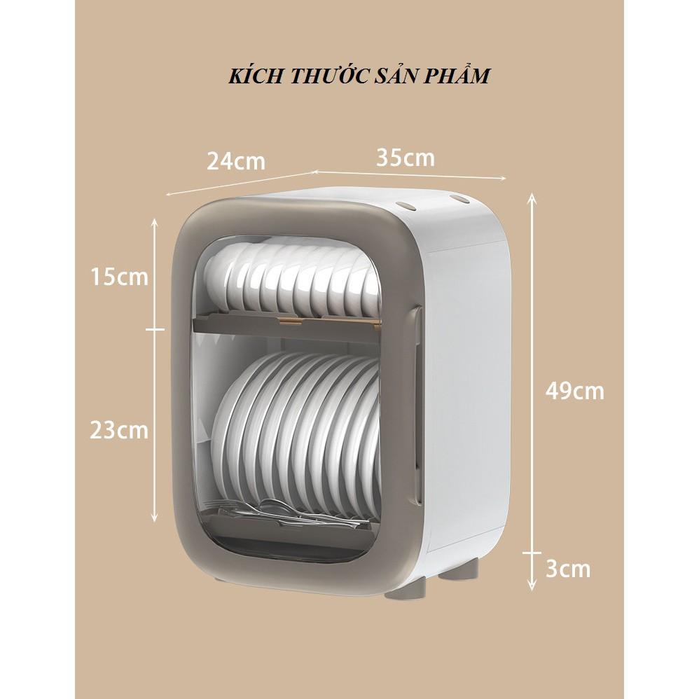 Tủ chén dĩa khử trùng tia cực tím GreenLife - Dung tích 35L