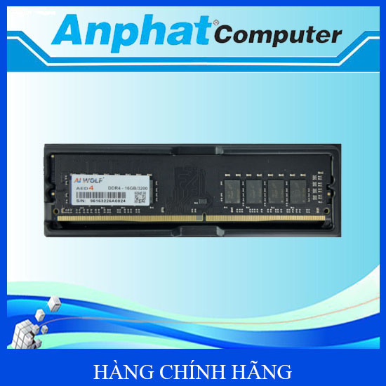 Bộ nhớ RAM PC AIWOLF AED4 DDR4 16GB/3200 – Hàng Chính Hãng
