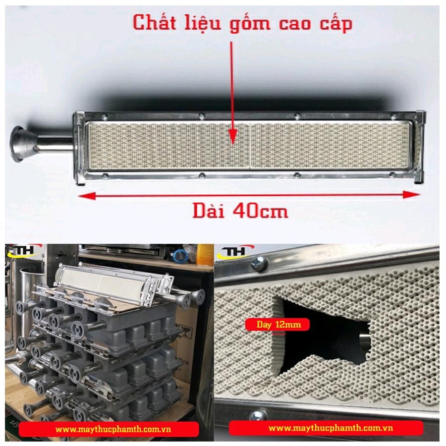 Bếp nướng gas hồng ngoại 8 họng dài