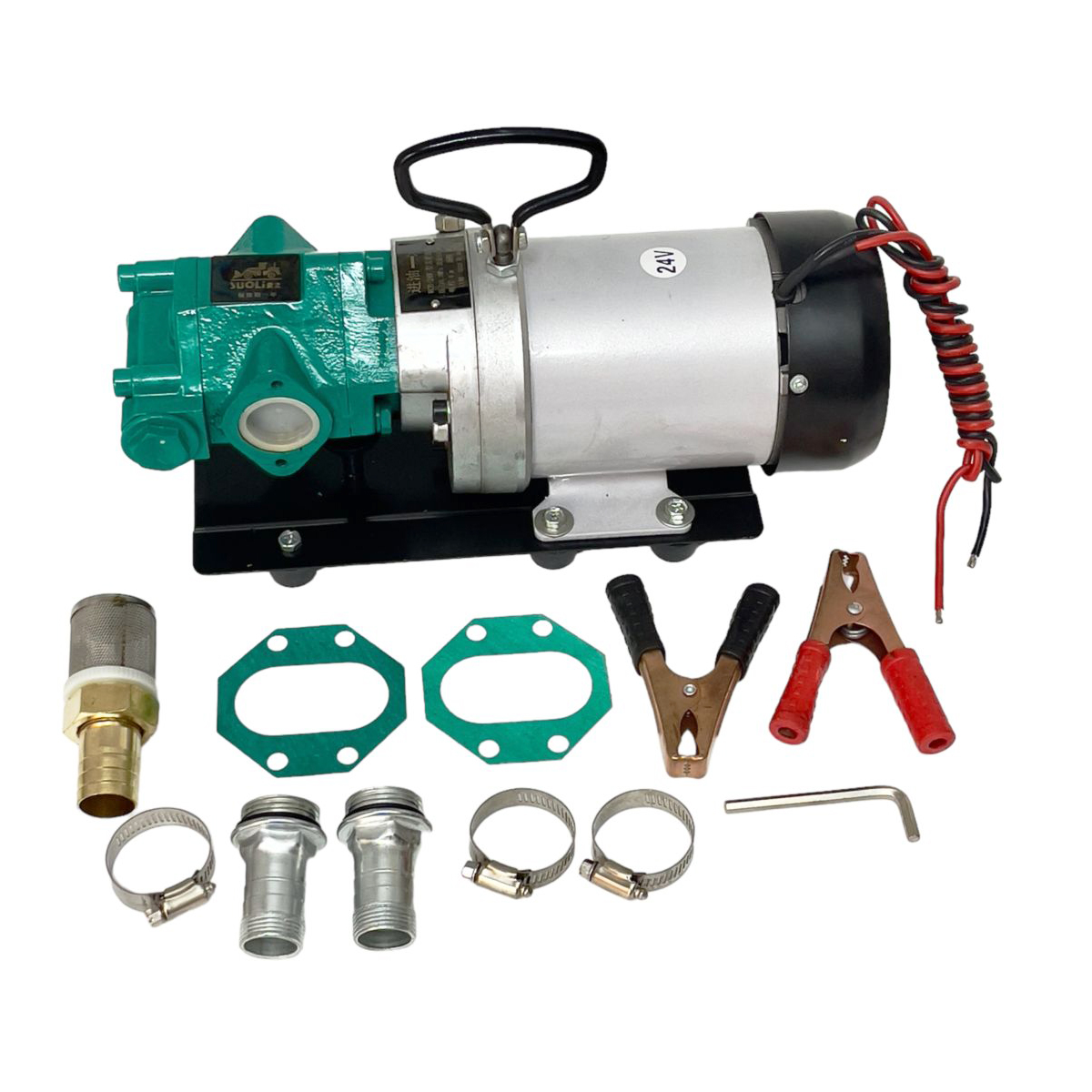 Máy Bơm Dầu 24V Suoli WCB-75L – 75L/phút, Bơm Diesel &amp; Dầu Nhớt, Mạnh &amp; Ổn Định