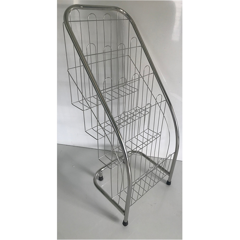 Kệ để tạp chí 4 tầng bằng inox cao cấp không gỉ